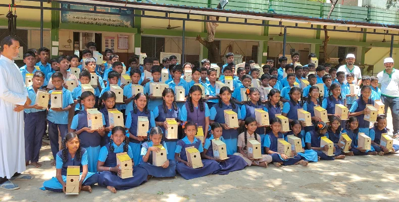 Event 16 in Association with Chennai Willingdon Corporate Foundation Awareness & Workshop on Sparrow Conservation & Nest distribution